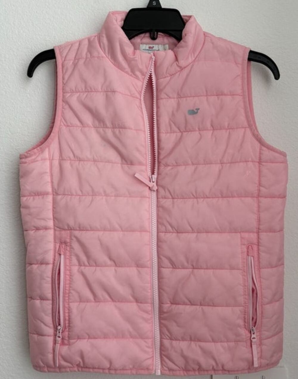 Womens Vineyard Vines Pink Puffer Vest Size Large
